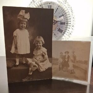 Vintage Sepia-Toned Family Photographs